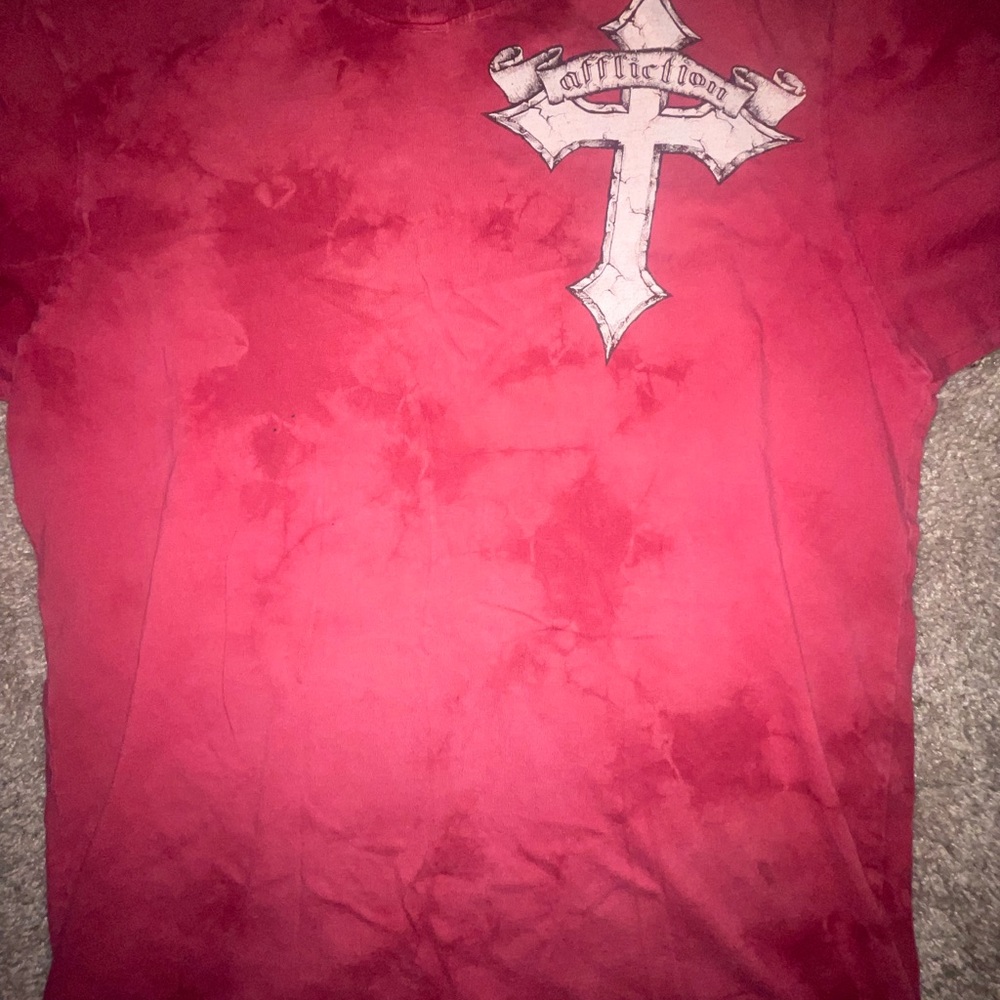 Affliction Crimson Cross Tee